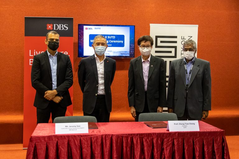 DBS and SUTD signs Memorandum of Understanding