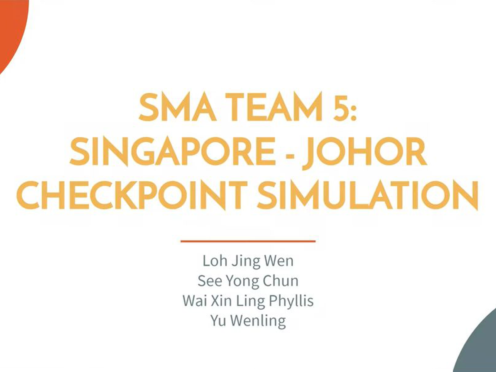 Singapore-Johor Checkpoint Simulation