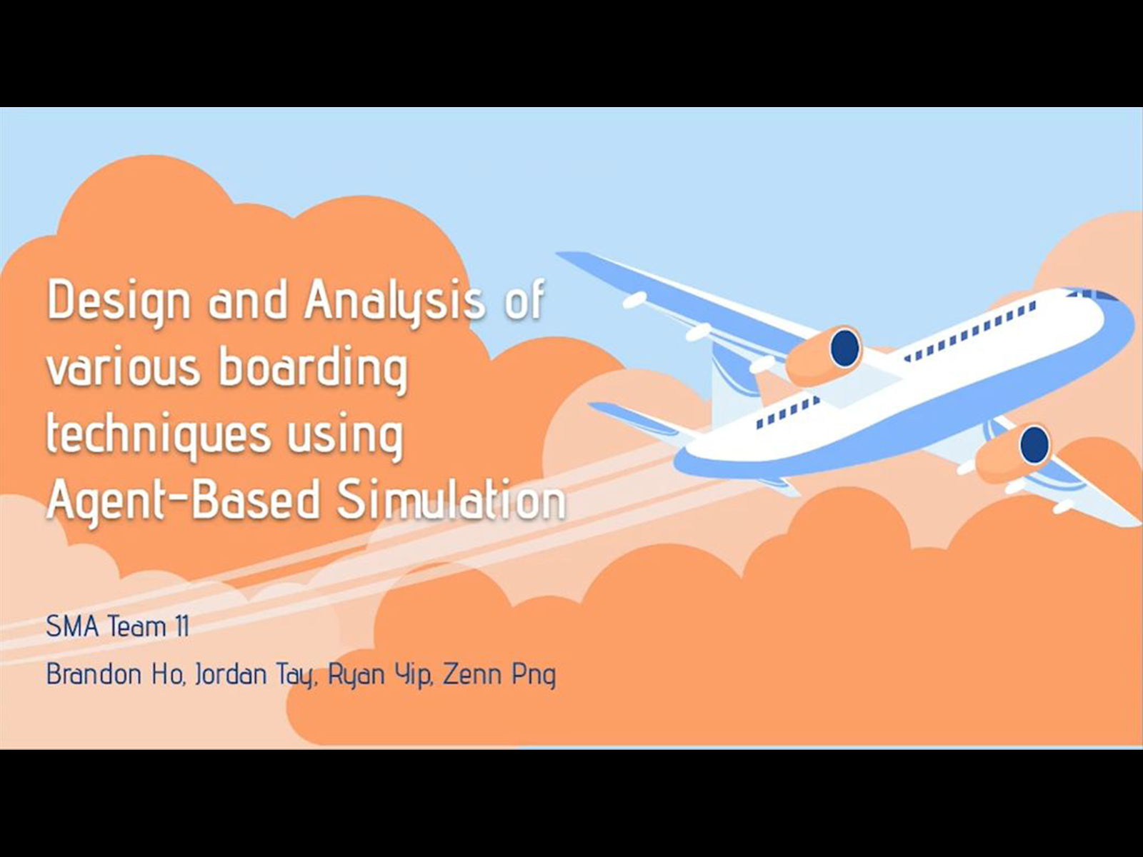 Design and Analysis of various boarding techniques using Agent-Based Simulation