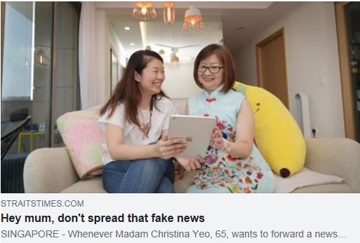 Hey mum dont spread that fake news