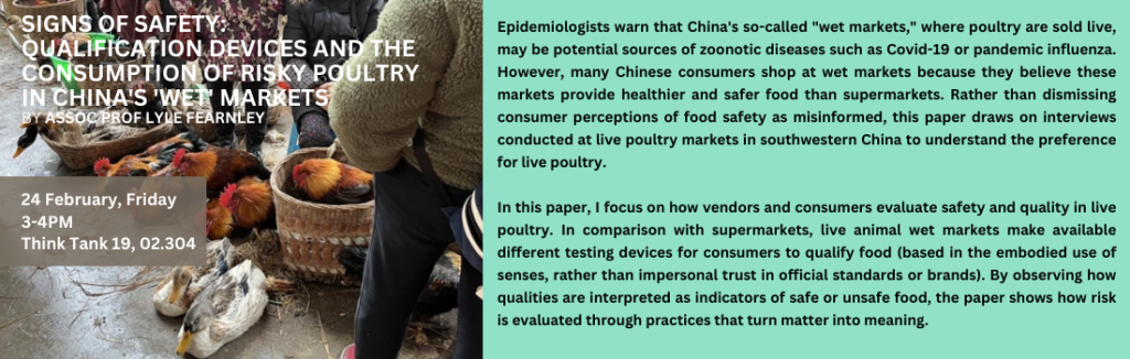 Signs of Safety Qualification Devices and the Consumption of Risky Poultry in Chinas Wet Markets