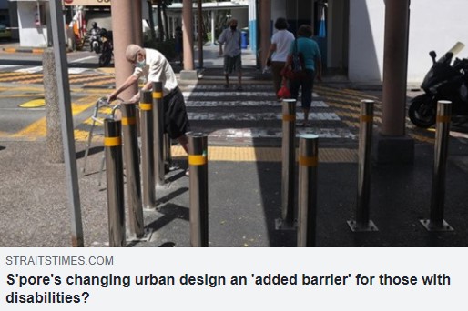 Spores changing urban design an added barrier for those with disabilities