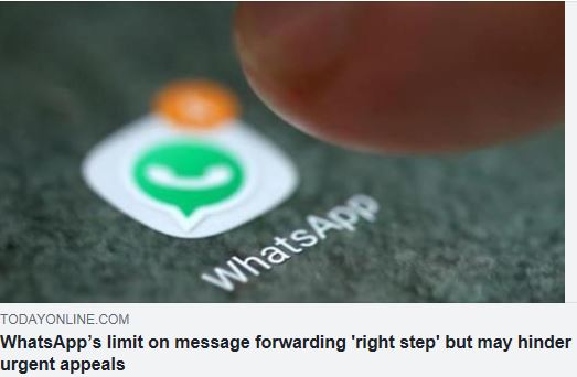 WhatsApps limit on message forwarding will be available when users update their app