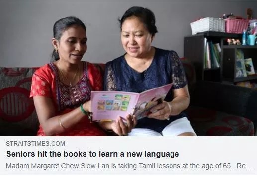 Seniors hit the books to learn a new language