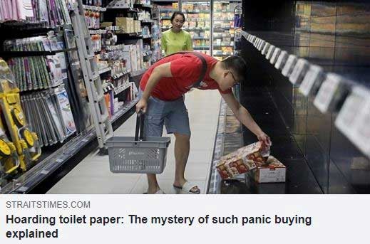 Hoarding toilet paper The mystery of such panic buying explained