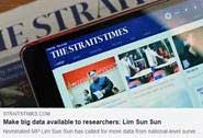 Make big data available to researchers Lim Sun Sun