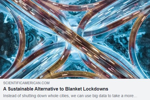 A Sustainable Alternative to Blanket Lockdowns