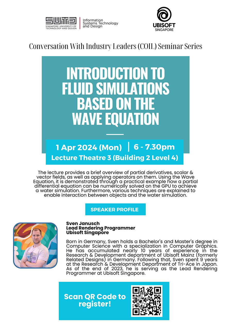 Sven Janusch Ubisoft Singapore  Introduction to fluid simulations based on the Wave Equation