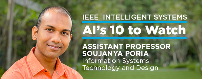 Congratulations to Assistant Professor Soujanya Poria for being awarded 10 to watch in AI in 2022