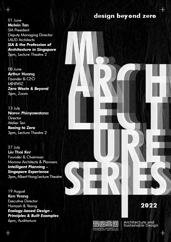 Master of Architecture Lecture series 2022  Design beyond Zero