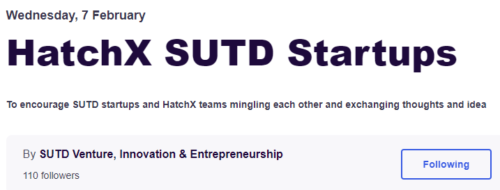 HatchXSUTD Startups