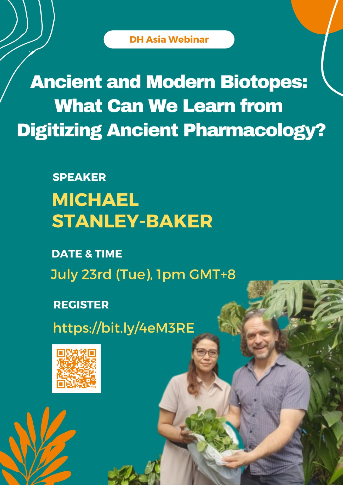 DH Asia Webinar Series: “Ancient and Modern Biotopes: What Can We Learn from Digitizing Ancient Pharmacology?” by Dr. Michael Stanley-Baker